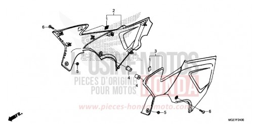 COUVERCLE LATERAL CB500XAF de 2015